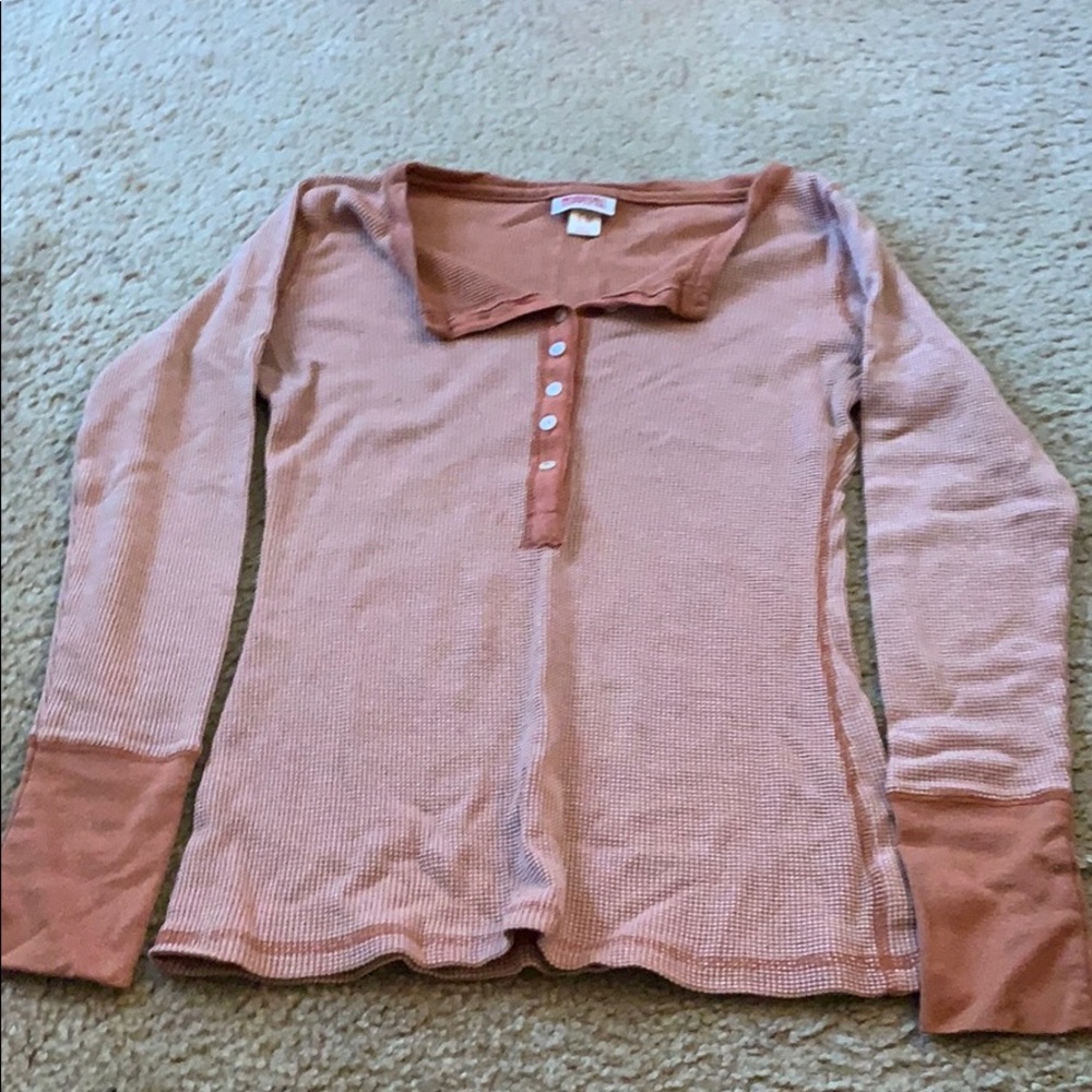 Long sleeve tan/brown shirt